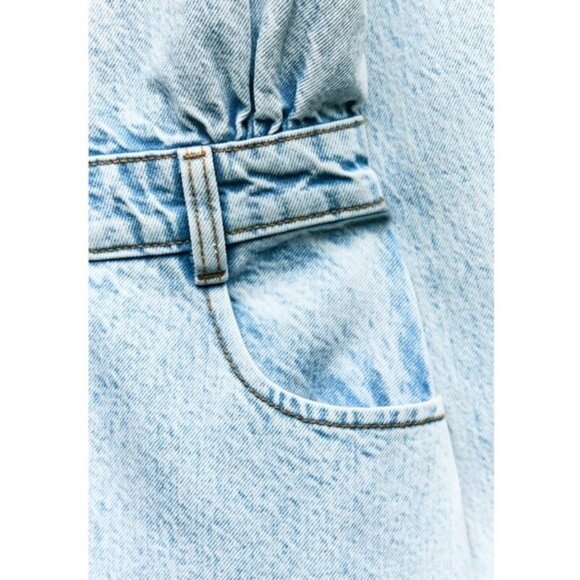 NEW Zara Z1975 DENIM MIDI DRESS S - Picture 7 of 15